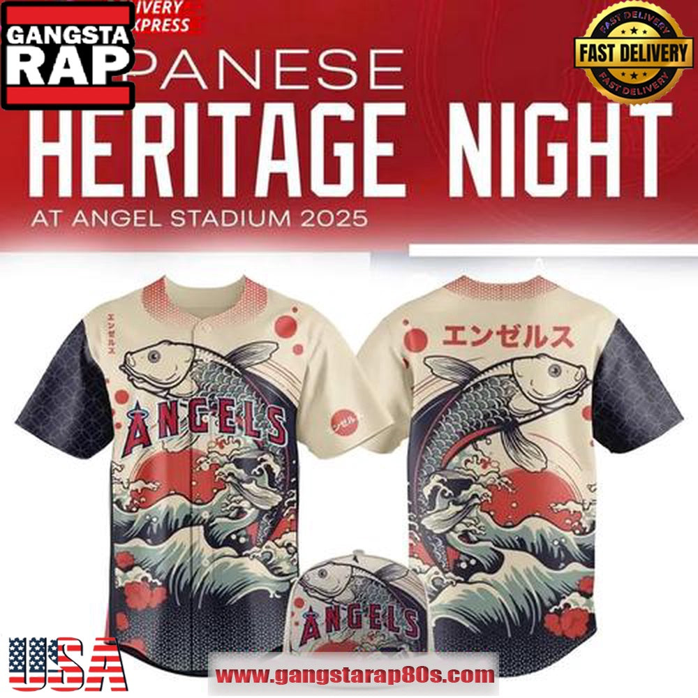 Los Angeles Angels Japanese Heritage Night Baseball Jersey Shirt