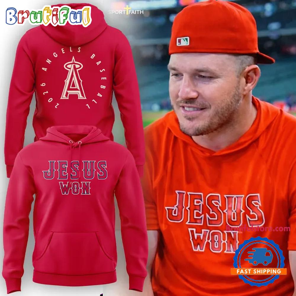 Los Angeles Angels Jesus Won 2026 New Design 3D Hoodie