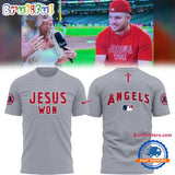 Los Angeles Angels Jesus Won 2026 New Design 3D T Shirt
