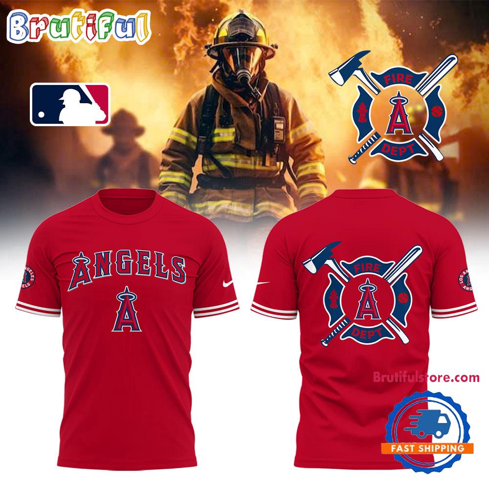 Los Angeles Angels x Firefighter Appreciation Night Limited Edition Hoodie T-Shirt
