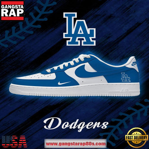 Los Angeles Baseball Nike Air Force 1 Sneakers Shoes