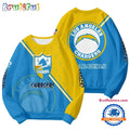 Los Angeles Chargers 2025 NFL Customized Round Neck Sweatshirt