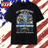 Los Angeles Chargers 65th Anniversary 1960 2025 Legends Signatures T Shirt