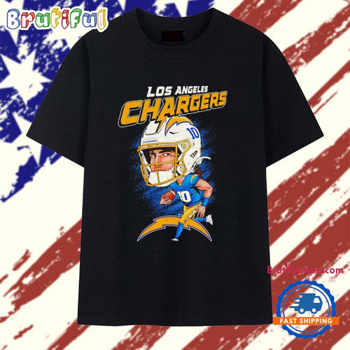 Los Angeles Chargers Justin Herbert caricature T Shirt