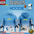 Los Angeles Chargers NFL x Peanuts Christmas Unisex Hoodie