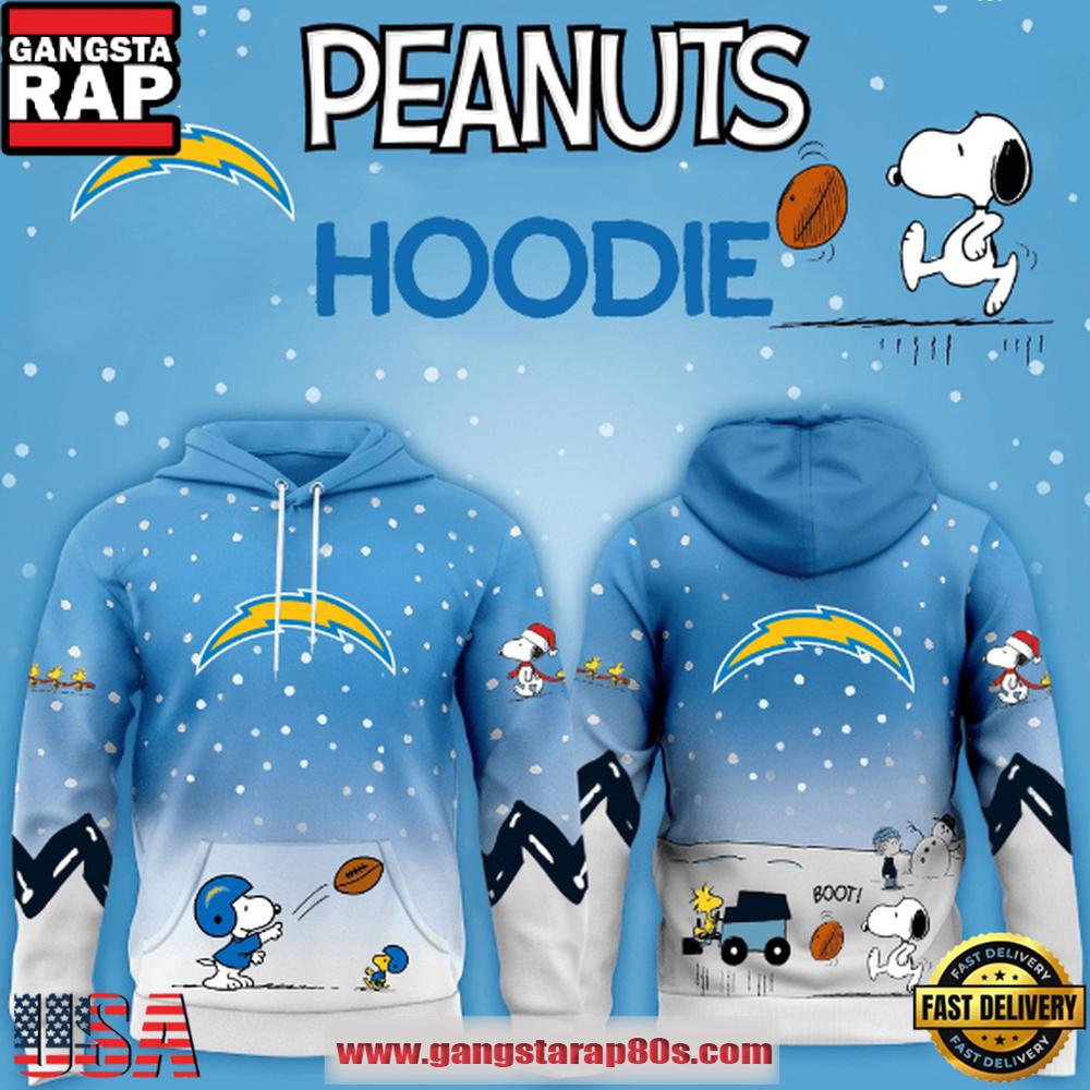 Los Angeles Chargers NFL x Peanuts Christmas Unisex Hoodie