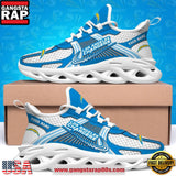 Los Angeles Chargers Custom Name Clunky Sneaker Max Soul Shoes