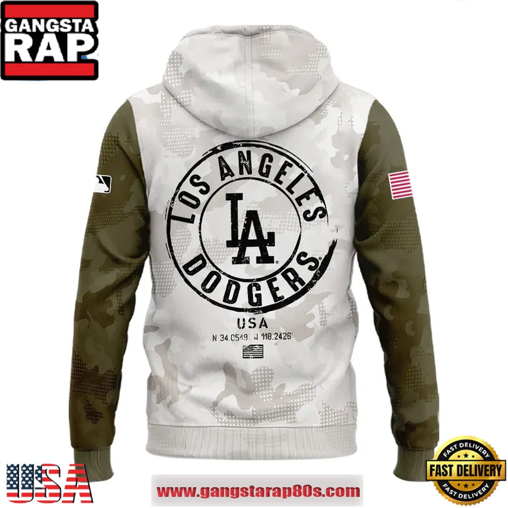 Los Angeles Dodgers 2025 MLB Armed Forces Day Special Hoodie Shirt