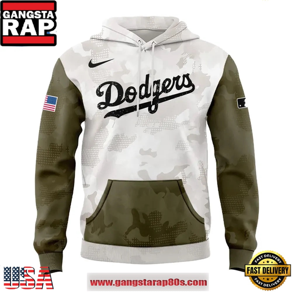 Los Angeles Dodgers 2025 MLB Armed Forces Day Special Hoodie Shirt