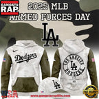 Los Angeles Dodgers 2025 MLB Armed Forces Day Special Hoodie Shirt