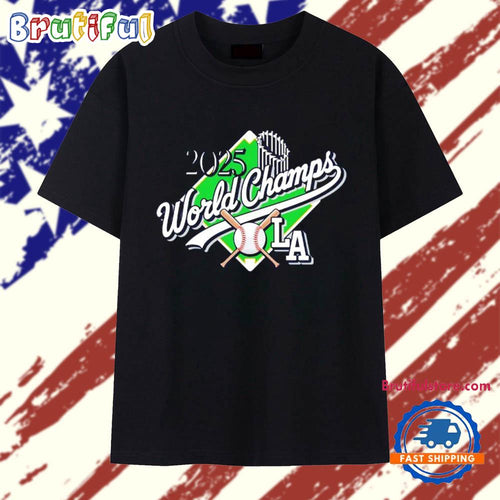 Los Angeles Dodgers 2025 World Series Champs Logo T Shirt