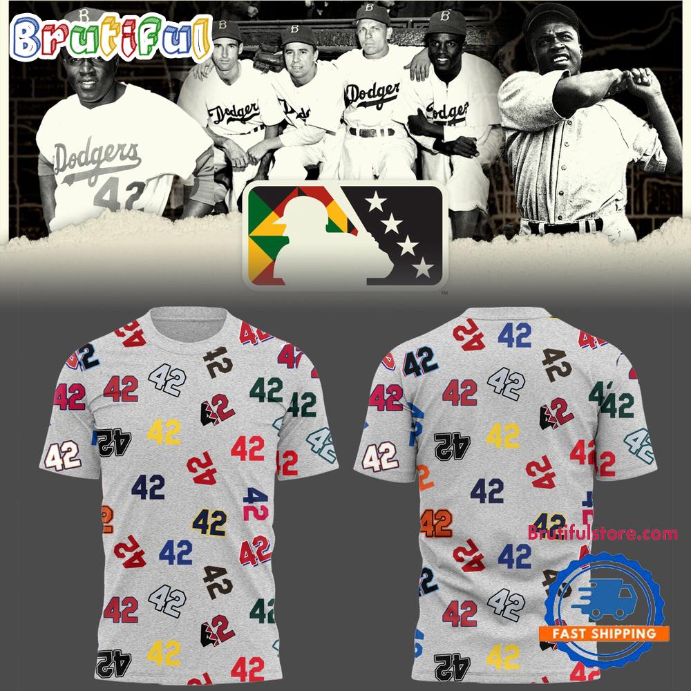 Los Angeles Dodgers Baseball Limited Honoring Jackie Robinson 42 All Over Print Shirt