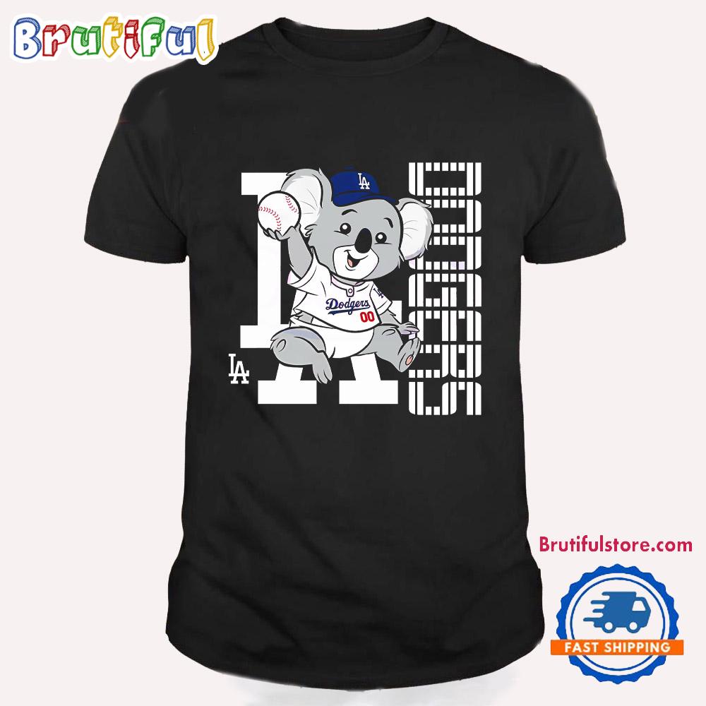 Los Angeles Dodgers Blue Baby Koala Mascot T Shirt