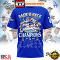 Los Angeles Dodgers Celebration Back 2 Back World Series Champions 3D Shirt
