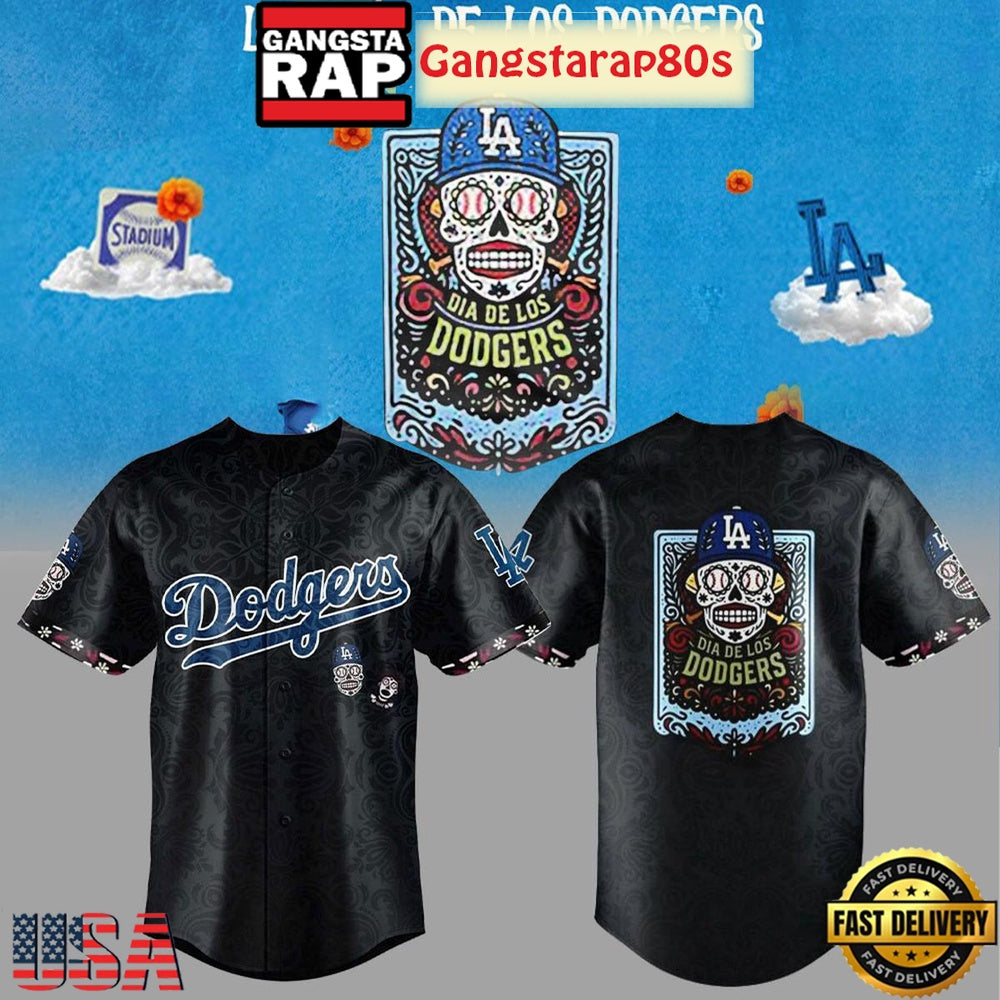 Los Angeles Dodgers Dia de Los Dodgers Night 2025 Baseball Jersey Shirt