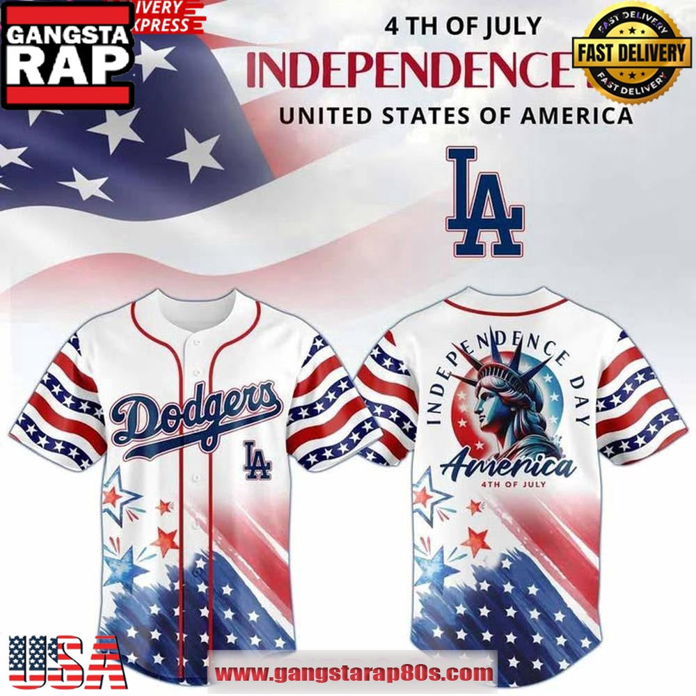 Los Angeles Dodgers Independence 2025 Special Baseball Jersey Shirt