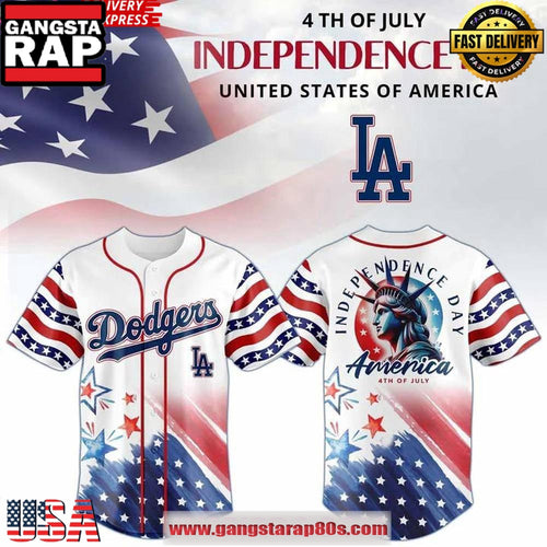 Los Angeles Dodgers Independence 2025 Special Baseball Jersey Shirt