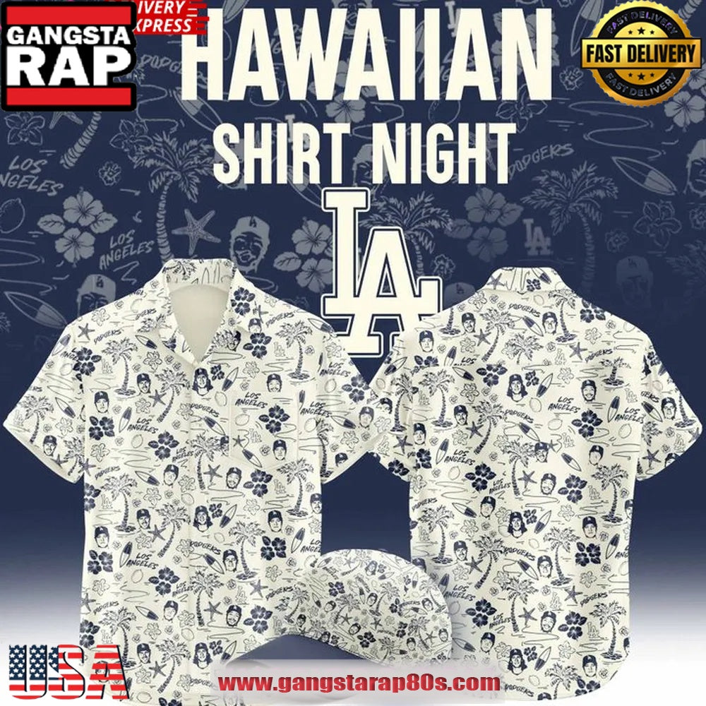 Los Angeles Dodgers Island Limited Aloha Hawaiian Shirt