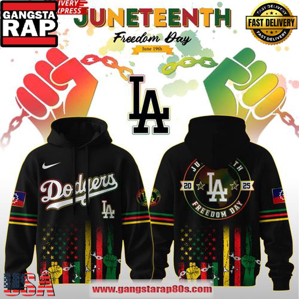 Los Angeles Dodgers Juneteenth Day 2025 Special Unisex Hoodie