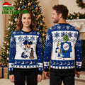 Los Angeles Dodgers Mickey Mouse Baseball Trophy Ugly Christmas Sweater