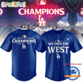 Los Angeles Dodgers NL West Division Champions 2024 Baseball Jersey
