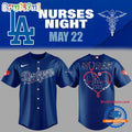 Los Angeles Dodgers NURSES NIGHT 3D Print Jersey Shirt