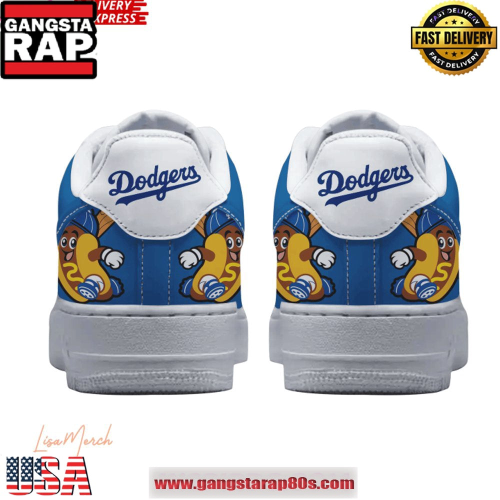 Los Angeles Dodgers Sweep Hot Dogs Air Force 1 Running Sneakers Shoes
