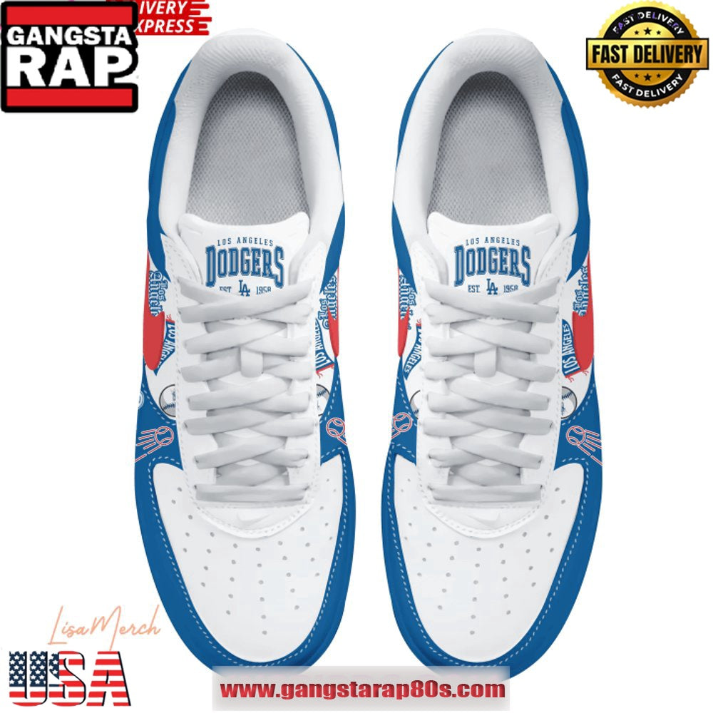 Los Angeles Dodgers Sweep Hot Dogs Air Force 1 Running Sneakers Shoes
