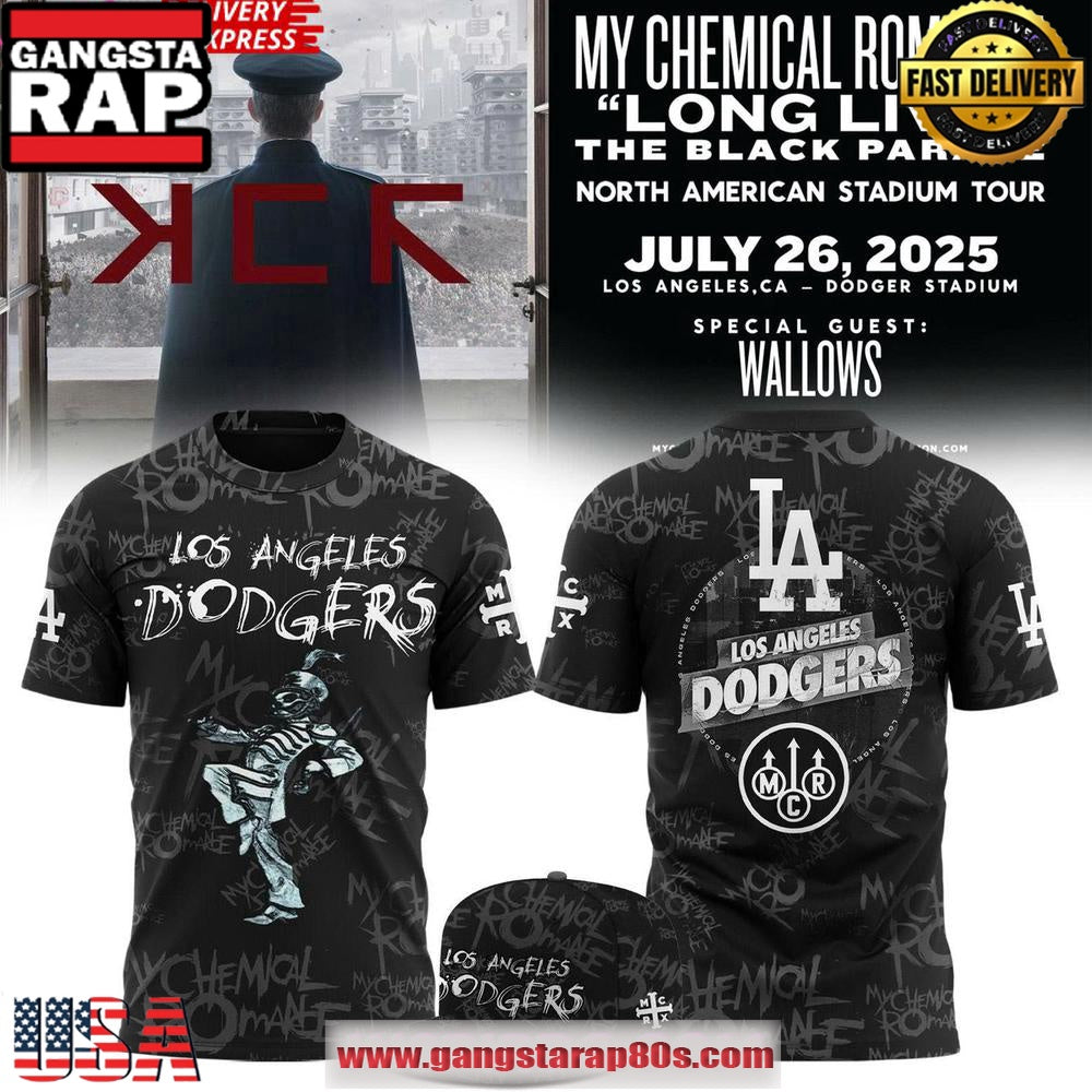 Los Angeles Dodgers x 2025 My Chemical Romance Concert Unisex T-Shirt