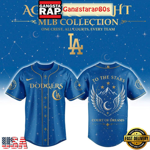 Los Angeles Dodgers x Acotar Night To The Stars Court Of Dreams Baseball Jersey