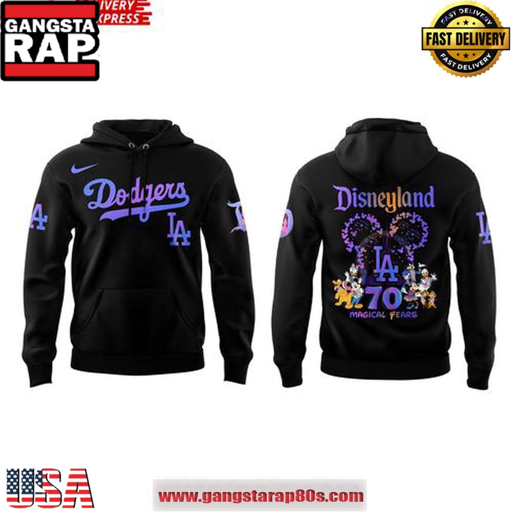 Los Angeles Dodgers x Disneyland 70th Magical Year Special Unisex Hoodie
