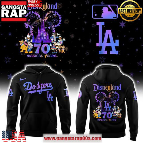 Los Angeles Dodgers x Disneyland 70th Magical Year Special Unisex Hoodie