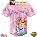 Los Angeles Dodgers x Dog Day With Paw Patrol For Kid And Families 2025 Baseball Jersey
