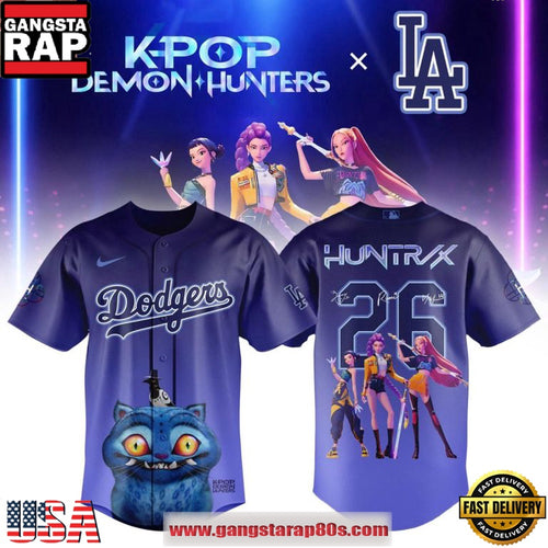 Los Angeles Dodgers x K-Pop Demon Hunters Night 2026 Exclusive Baseball Jersey
