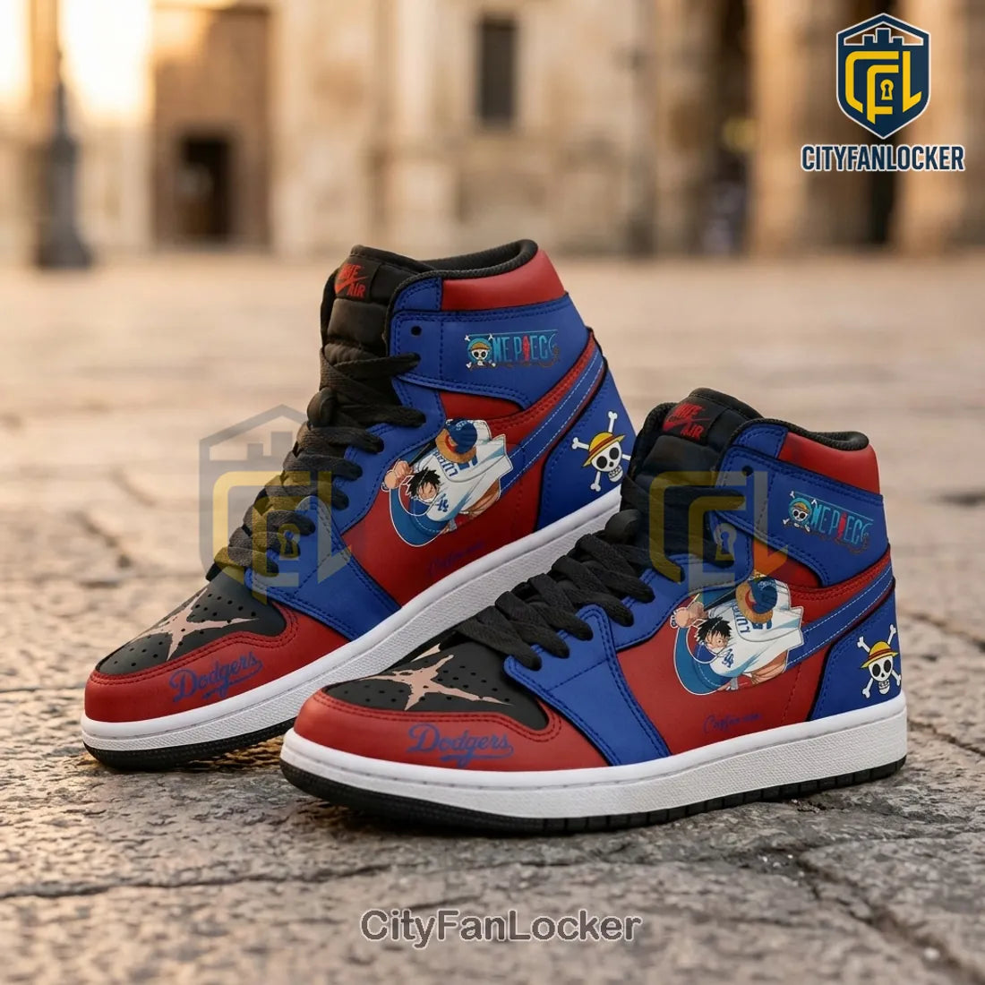 Los Angeles Dodgers x One Piece 2026 Limited Edition AJ1 Sneakers