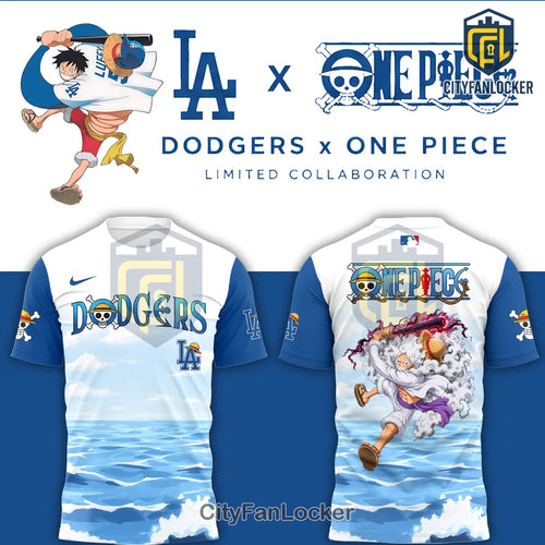 Los Angeles Dodgers x One Piece Gear 5 Luffy Shirt