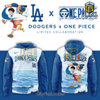 Los Angeles Dodgers x One Piece Luffy Limited Edition Pullover Hoodie