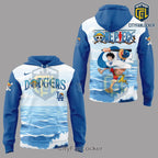 Los Angeles Dodgers x One Piece Luffy Limited Edition Pullover Hoodie