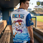 Los Angeles Dodgers x One Piece Night Luffy Gear 5 Baseball Jersey