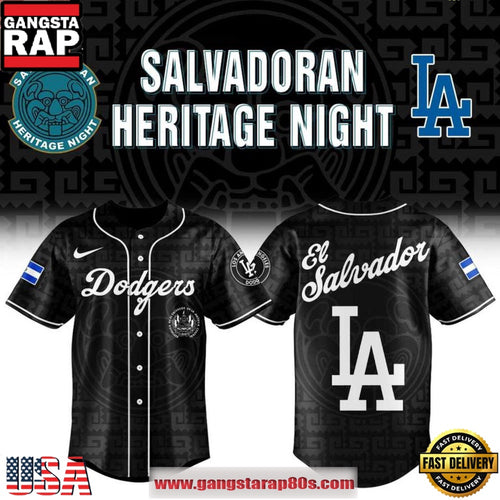 Los Angeles Dodgers x Salvadoran Heritage Night 2026 Vintage Baseball Jersey
