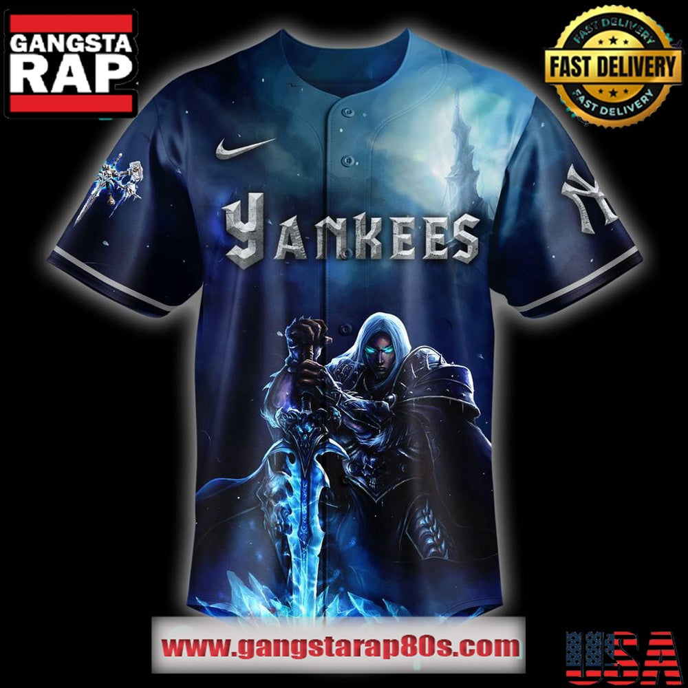 Los Angeles Dodgers x Warcraft Wrath of the Lich King Baseball Jersey Shirt