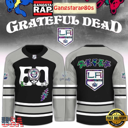 Los Angeles Kings x Grateful Dead 60 Years Special Edition Hockey Jersey