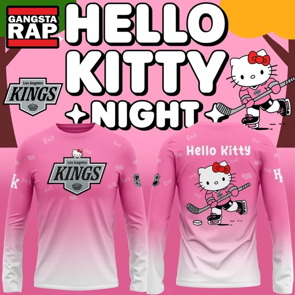Los Angeles Kings x Hello Kitty 2026 Limited Edition Long Sleeve Shirt