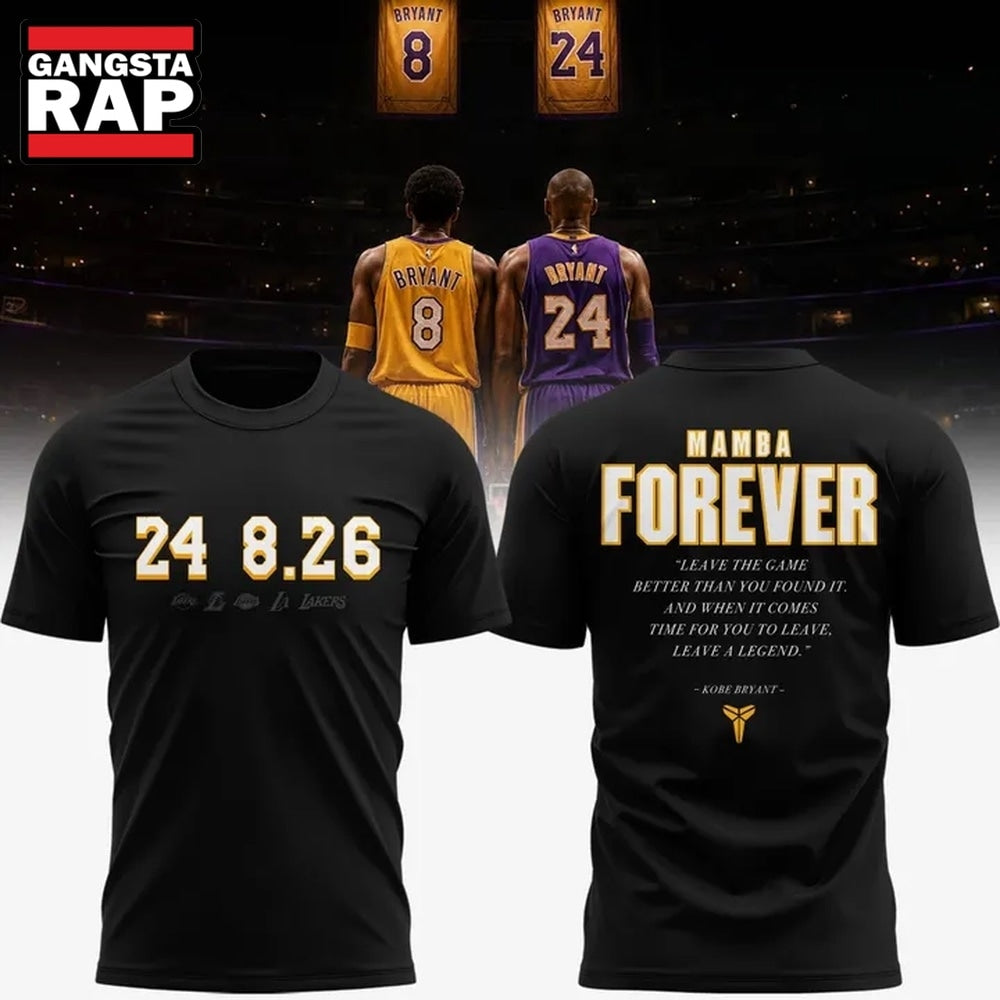 Los Angeles Lakers 8 24 Forever 8 Forever 24 Forever Kobe Hoodie T-Shirt