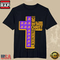Los Angeles Lakers Cross I Can Do All Things Through Christ T-Shirt