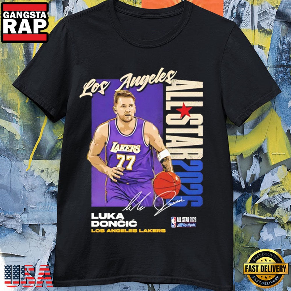 Los Angeles Lakers Luka Doncic 2026 NBA All-Star Signature T-Shirt