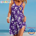 Los Angeles Lakers Rose Pattern Women’s Summer Beach Sling Dress