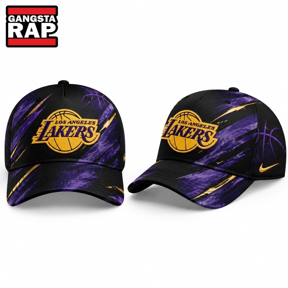 Los Angeles Lakers Specter Uniforms NBA 2027 Season Baseball Cap, Trendy Music Baseball Cap