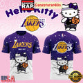 Los Angeles Lakers x Hello Kitty 2025 Christmas 3D Shirt
