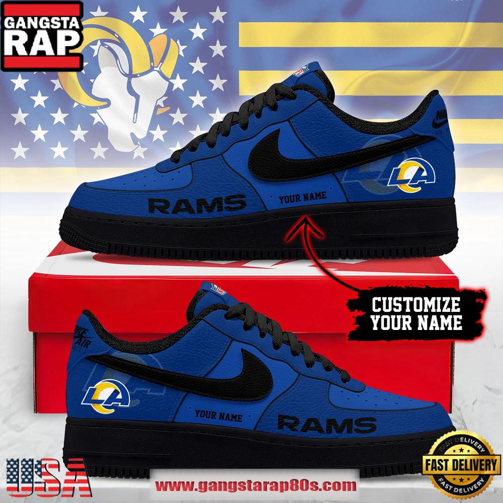 Los Angeles Rams New 2026 Version NFL Custom Air Force 1 Running Sneakers Shoes
